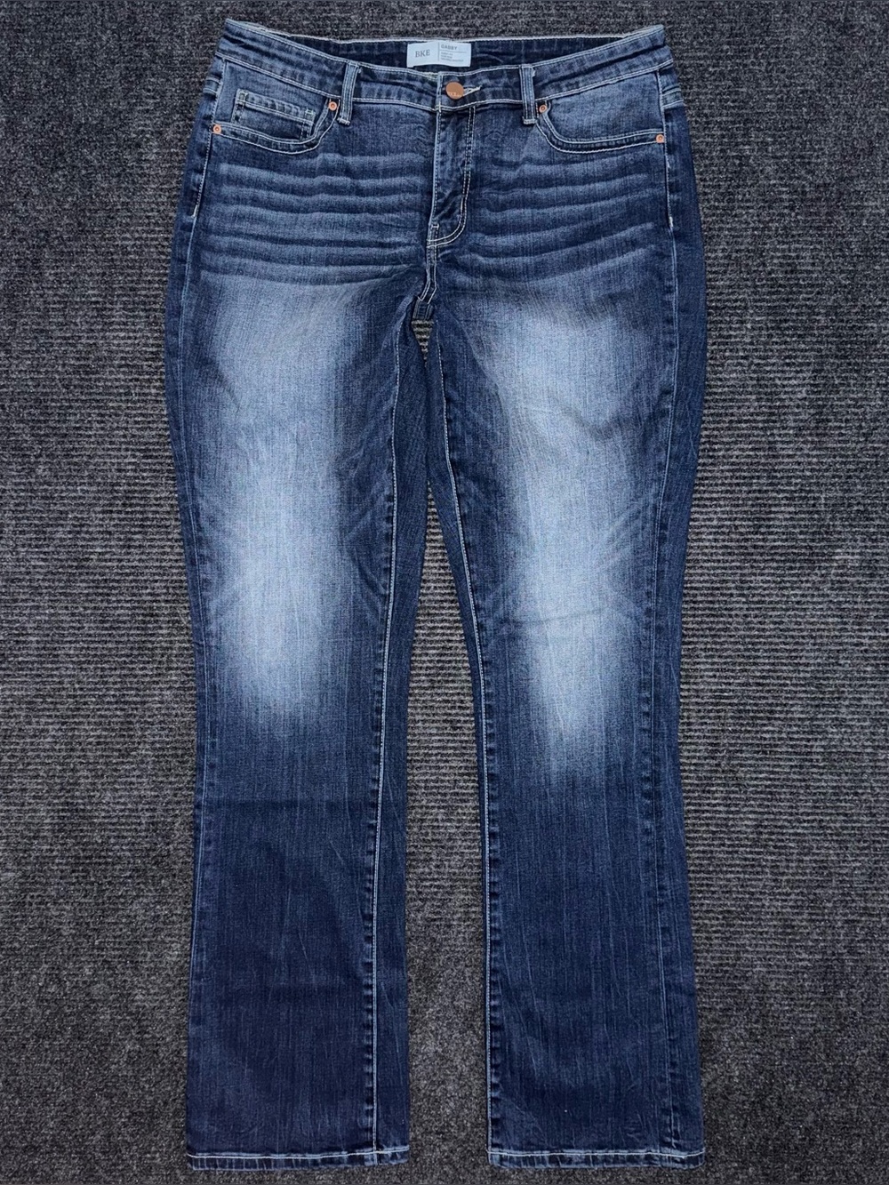 Buckle BKE Gabby Curvy Fit High Rise Tailored Bootcut Jeans Sz 30x35.5 BGK117